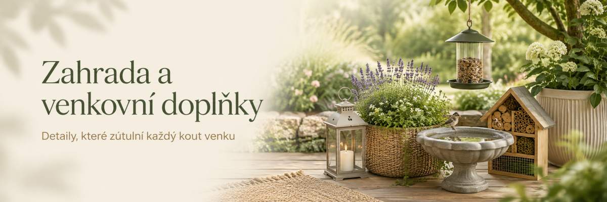 zahrada a venkovní doplňky